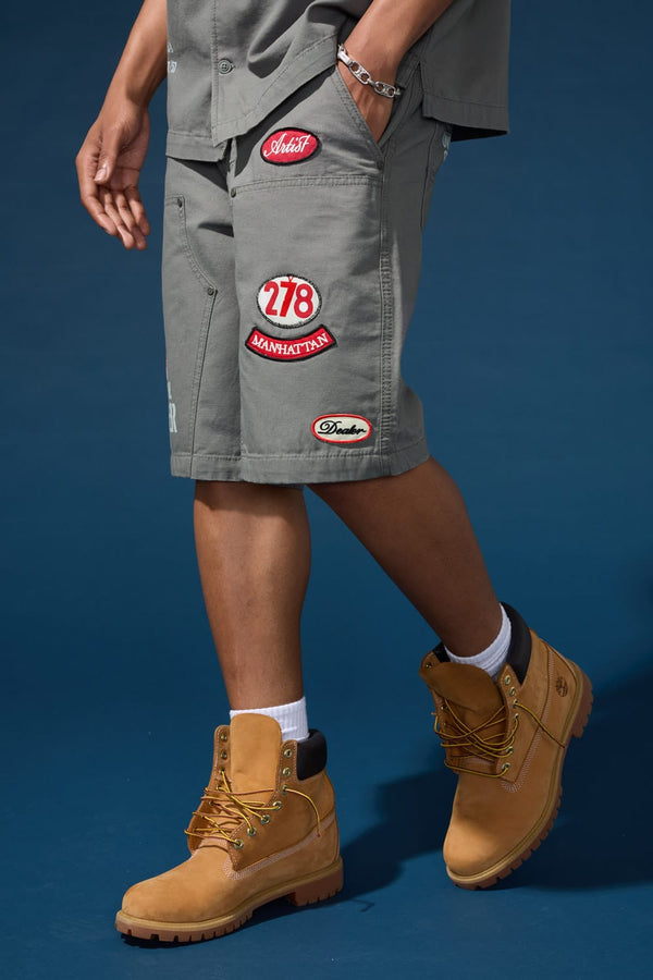 Jordan Craig - The Re-Up Mechanic Shirt & Short Set - Charcoal