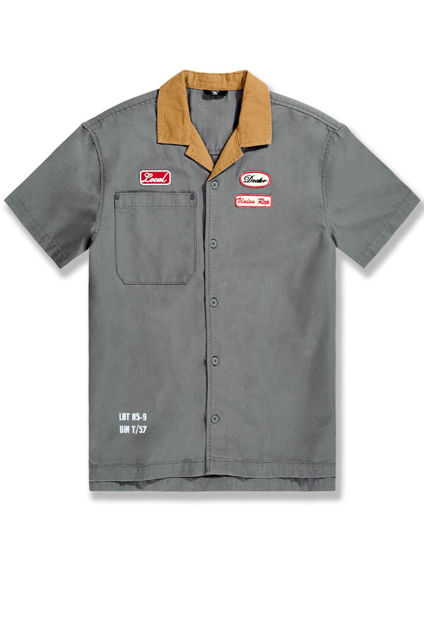 Jordan Craig - The Re-Up Mechanic Shirt & Short Set - Charcoal