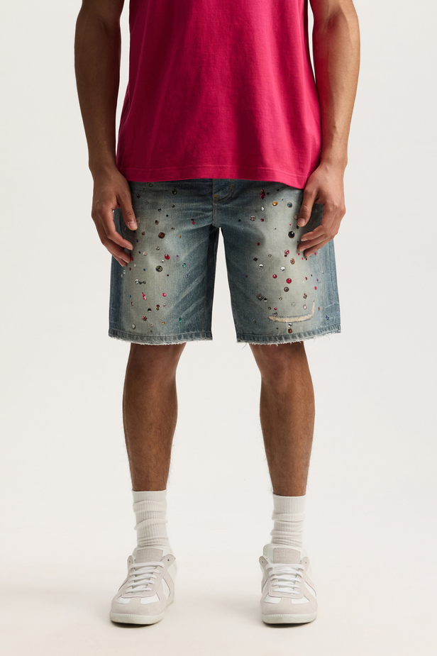 Purple Brand - Jewel Short - Lt Indigo -  P059-CYWI826
