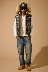 Jordan Craig - Yukon Fur Lined Puffer Vest - Vintage Camo