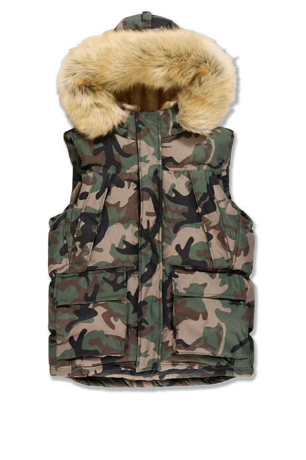 Jordan Craig - Yukon Fur Lined Puffer Vest - Vintage Camo