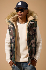 Jordan Craig - Yukon Fur Lined Puffer Vest - Vintage Camo