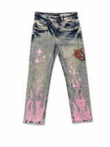 Fwrd - Kids Heart Breaker Jeans - Lt Tint