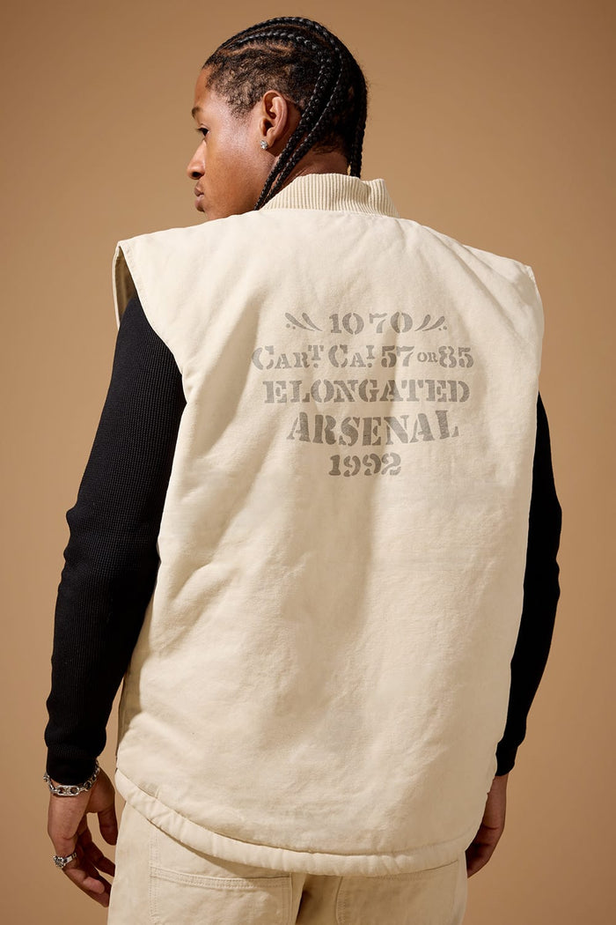 Jordan Craig - Local Dealer Duck Canvas Vest & Duck Canvas Carpenter Pants Set - Natural