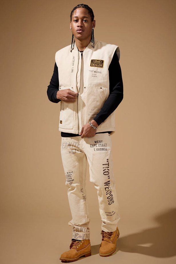 Jordan Craig - Local Dealer Duck Canvas Vest & Duck Canvas Carpenter Pants Set - Natural