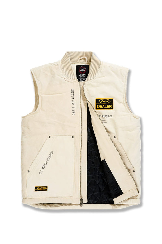 Jordan Craig - Local Dealer Duck Canvas Vest & Duck Canvas Carpenter Pants Set - Natural