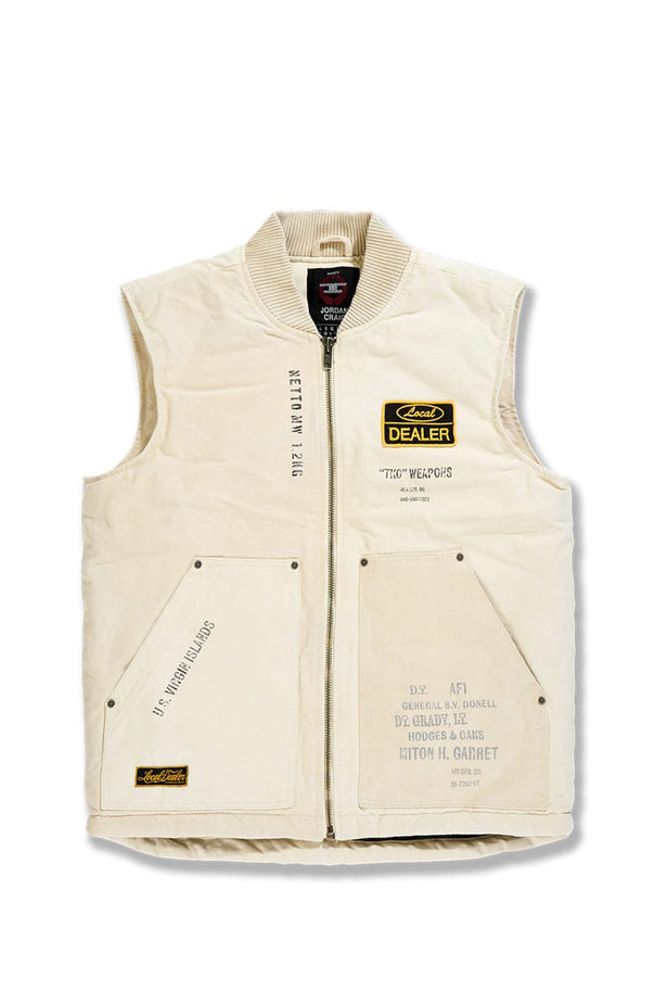 Jordan Craig - Local Dealer Duck Canvas Vest & Duck Canvas Carpenter Pants Set - Natural