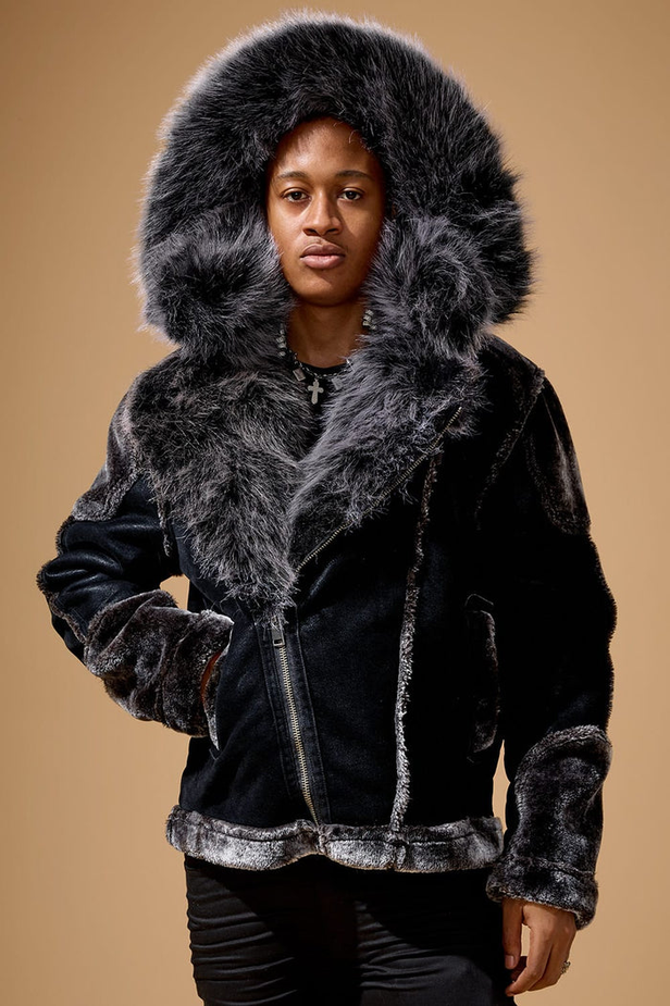 Jordan Craig - El Jefe Shearling Moto Jacket