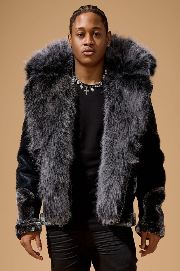 Jordan Craig - El Jefe Shearling Moto Jacket