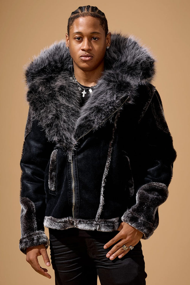 Jordan Craig - El Jefe Shearling Moto Jacket