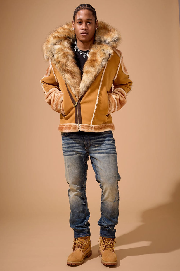 Jordan Craig - El Jefe Shearling Moto Jacket