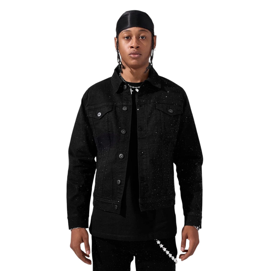 Jordan Craig - Magic City Denim Trucker Jacket - Jet Black