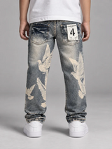 Fwrd - Kid's Dove Relaxed Jeans