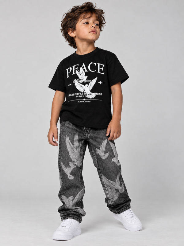 Fwrd - Kid's Dove Relaxed Jeans