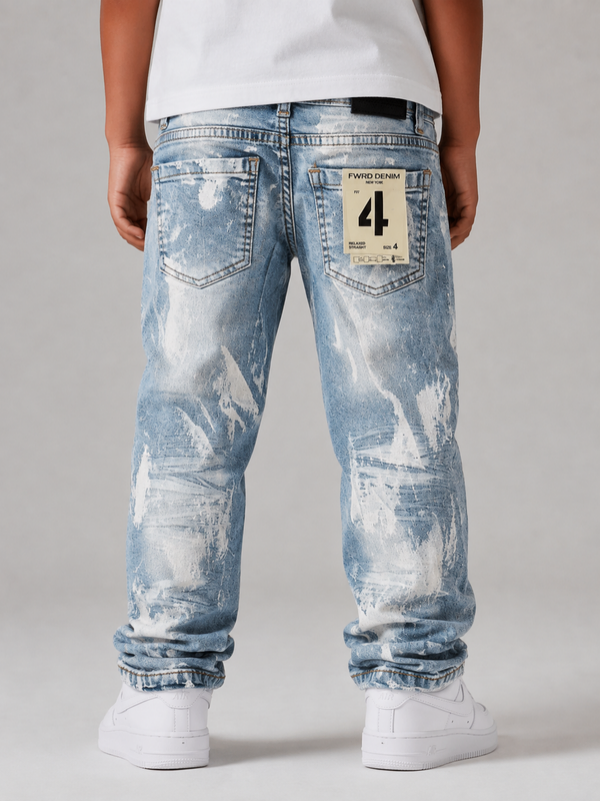 Fwrd - Kid's Surge Relaxed Straight Jeans