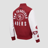 Pro Standard - NFL San Francisco 49ers All Pro Men's Varsity Jacket - Red/White