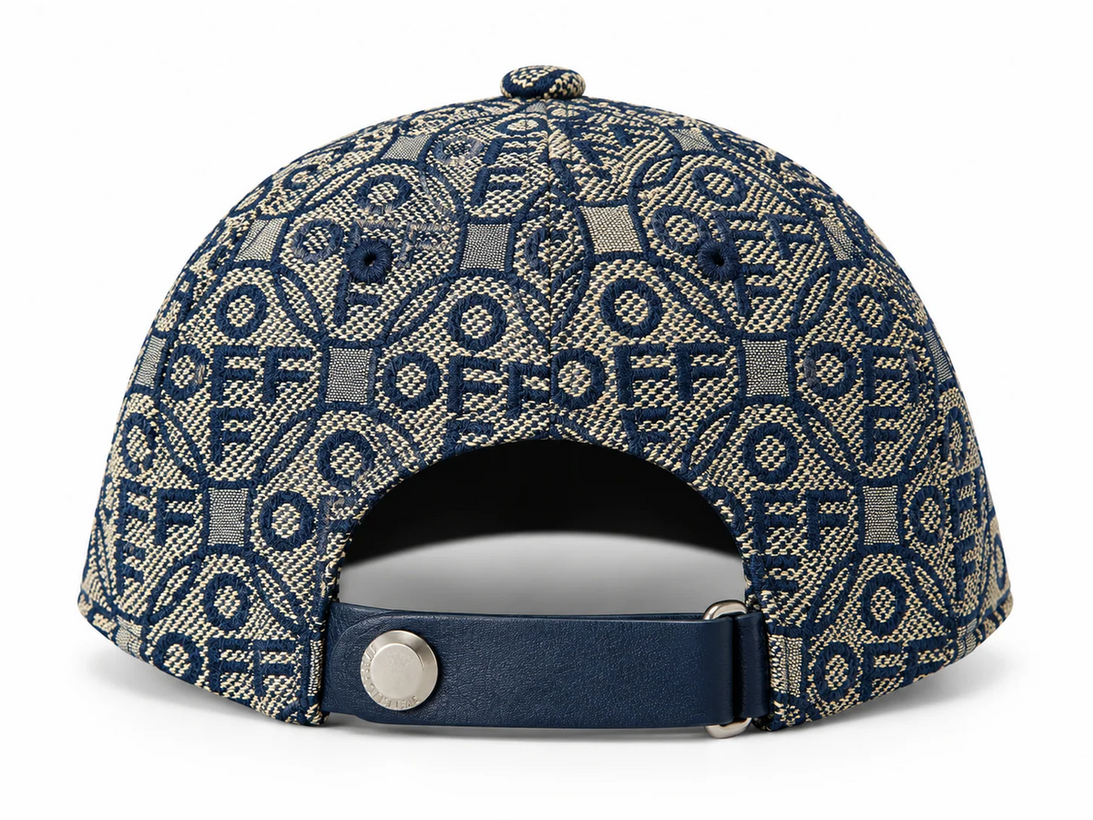 L/AB c/o Off-White™ - Curved Brim Off Jacquard Canvas Adjustable Cap