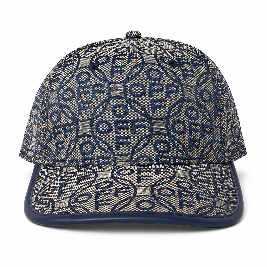 L/AB c/o Off-White™ - Curved Brim Off Jacquard Canvas Adjustable Cap