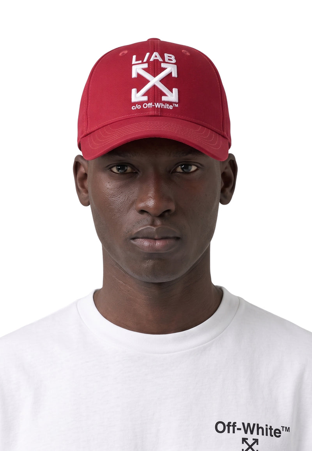 L/AB c/o Off-White™ -  Clamp Arrows Curved Strapback Cap Hat