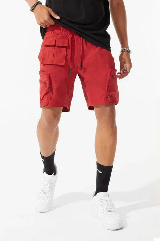Jordan Craig - Retro - Altitude Cargo Nylon Shorts - Dk Red - BLVD