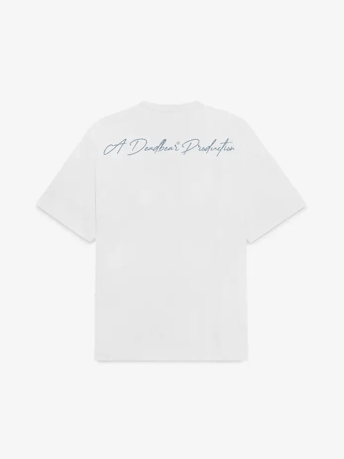Deadbear The Paisley Tee - White Blue - BLVD