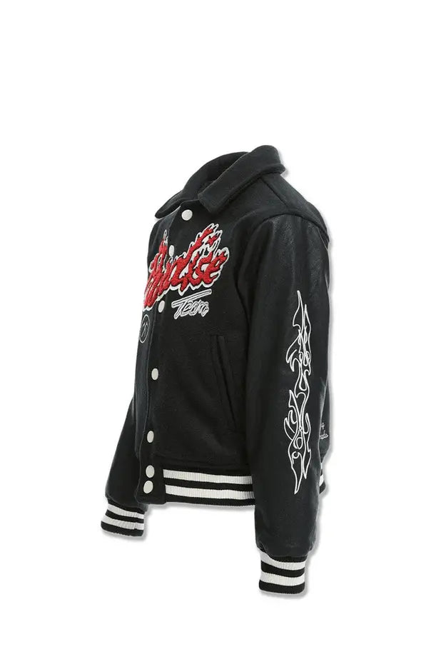 JC Kids Paradise Tour Varsity Jacket (Black) - BLVD