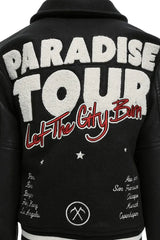 JC Kids Paradise Tour Varsity Jacket (Black) - BLVD