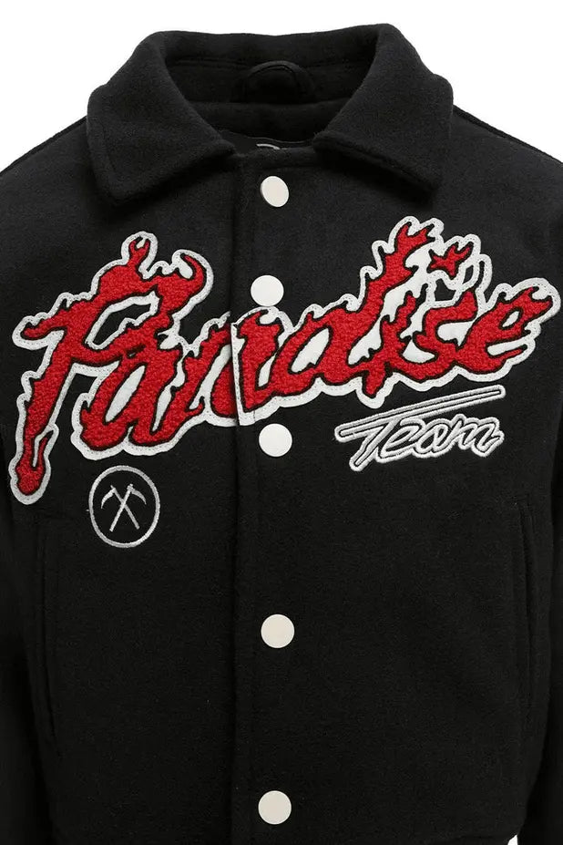 JC Kids Paradise Tour Varsity Jacket (Black) - BLVD