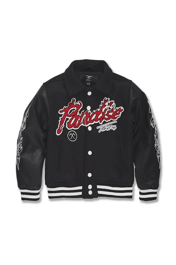 JC Kids Paradise Tour Varsity Jacket (Black) - BLVD
