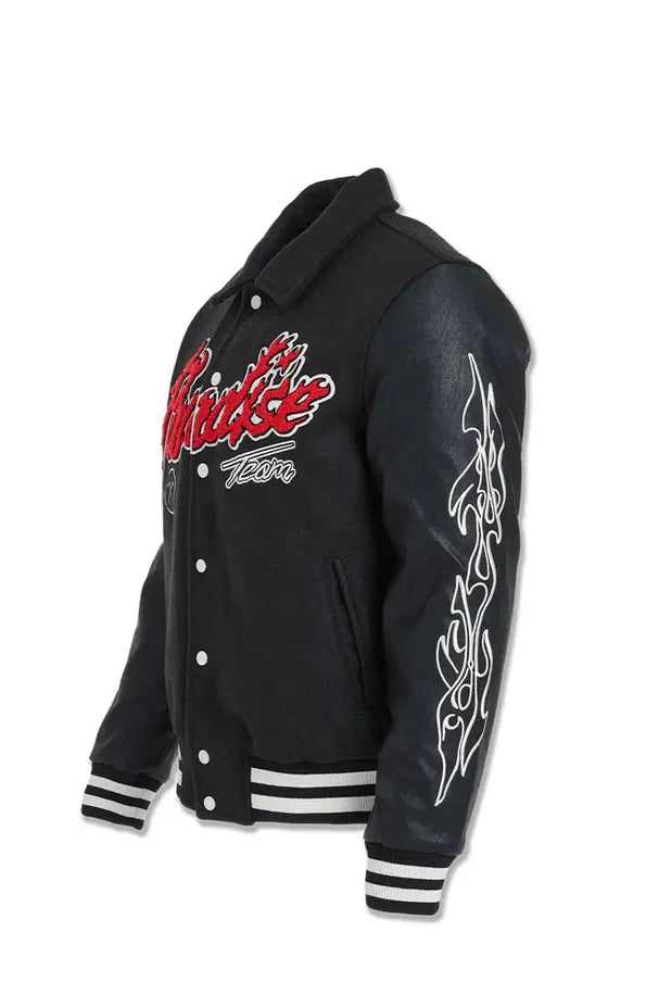 Jordan Craig Paradise Tour Varsity Men Jacket (Black) - BLVD