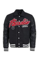 Jordan Craig Paradise Tour Varsity Men Jacket (Black) - BLVD
