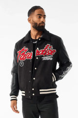 Jordan Craig Paradise Tour Varsity Men Jacket (Black) - BLVD