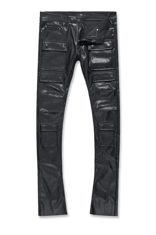 Jordan Craig Ross Stacked - Thriller Cargo Pants (Black) - BLVD