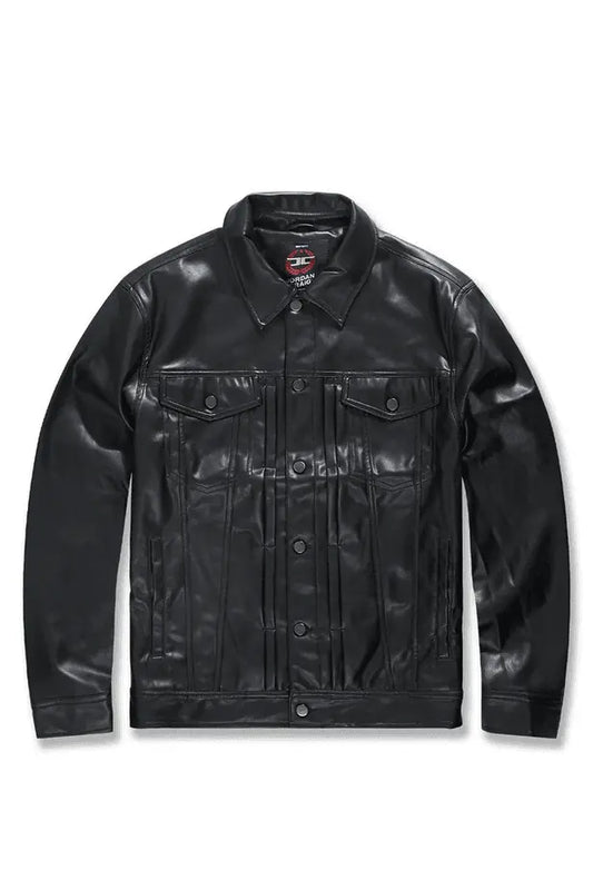 Jordan Craig Thriller Trucker Jacket (Black) - BLVD