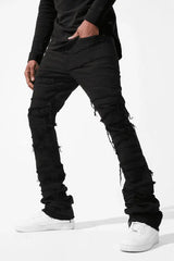 Jordan Craig Sean - Raw Edge Stacked Jean - Black - BLVD