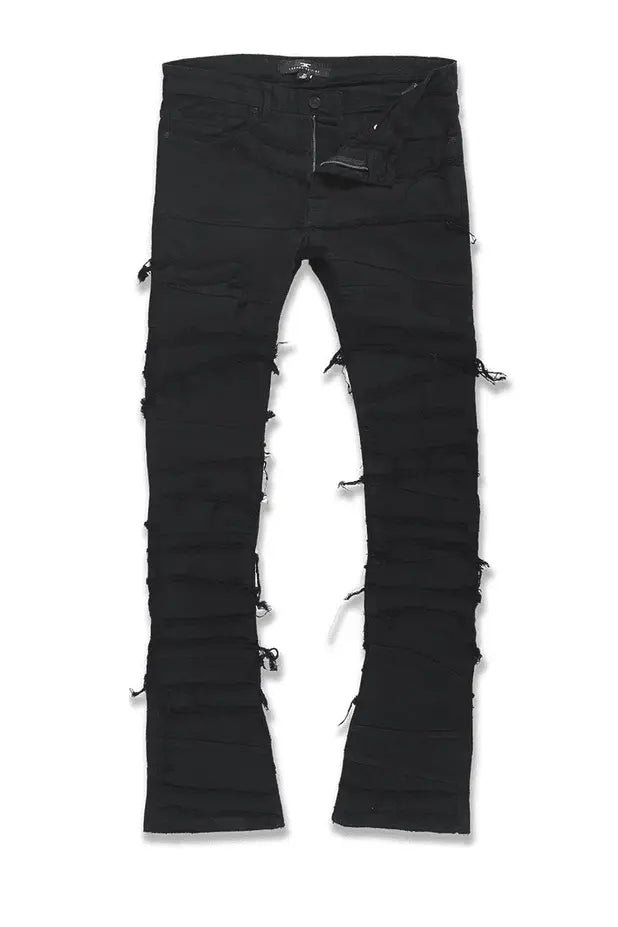 Jordan Craig Sean - Raw Edge Stacked Jean - Black - BLVD