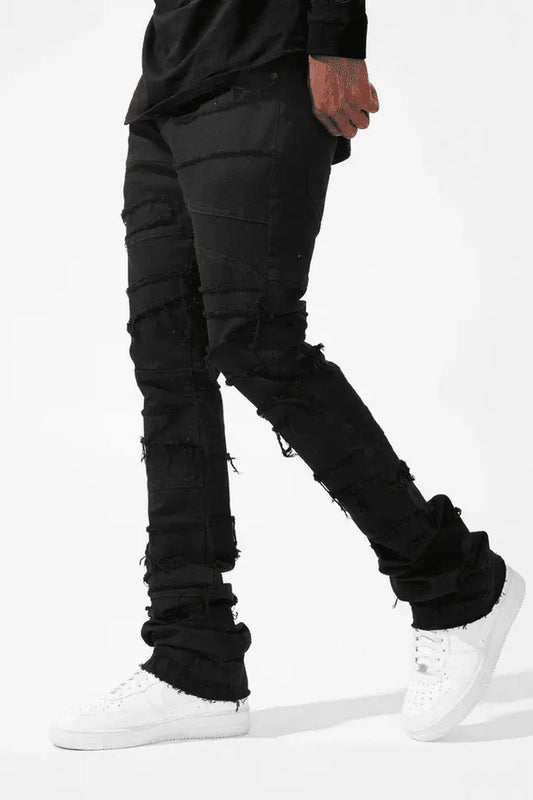 Jordan Craig Sean - Raw Edge Stacked Jean - Black - BLVD