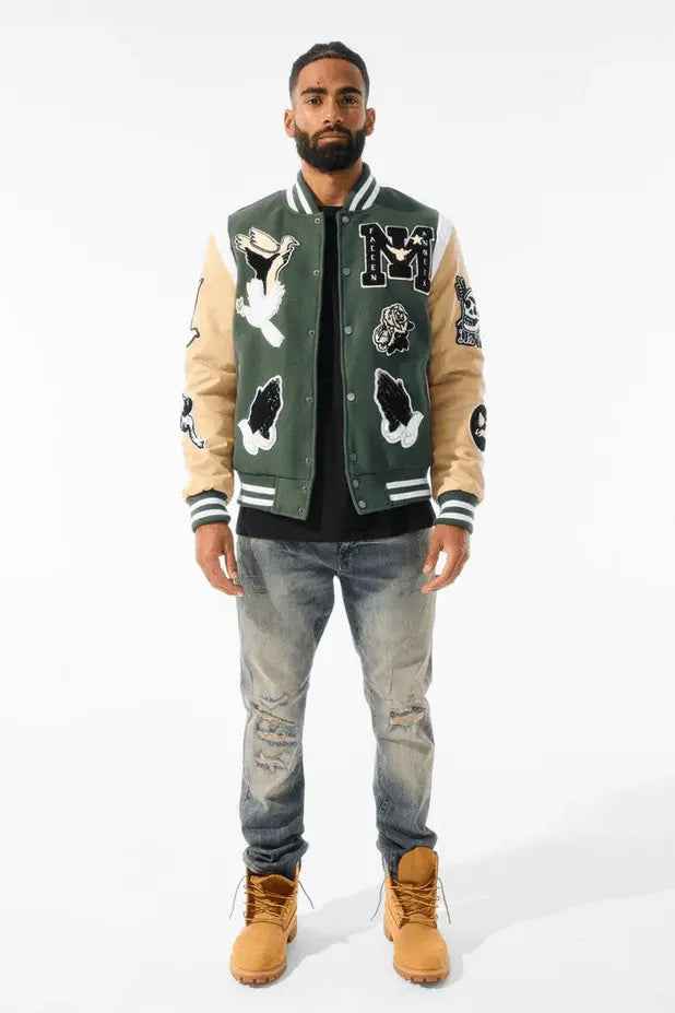 Jordan Craig Fallen Angels Varsity Jacket (Pine) - BLVD