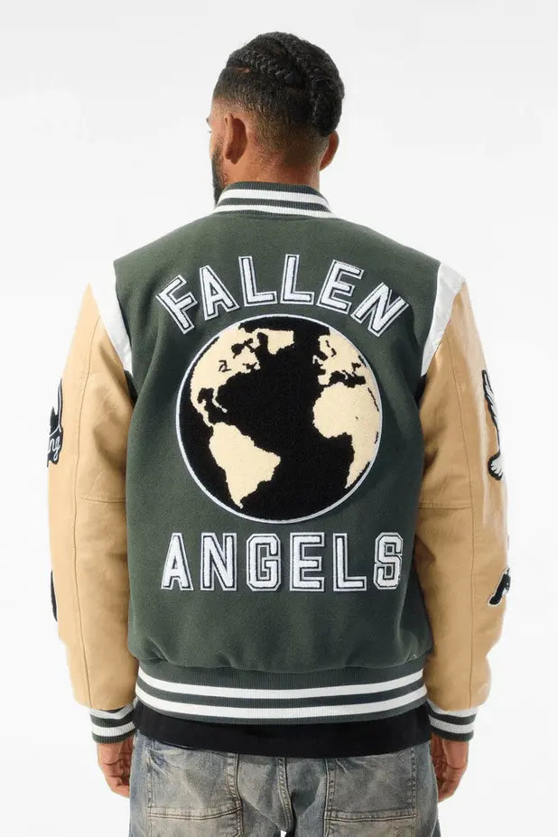 Jordan Craig Fallen Angels Varsity Jacket (Pine) - BLVD