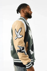 Jordan Craig Fallen Angels Varsity Jacket (Pine) - BLVD