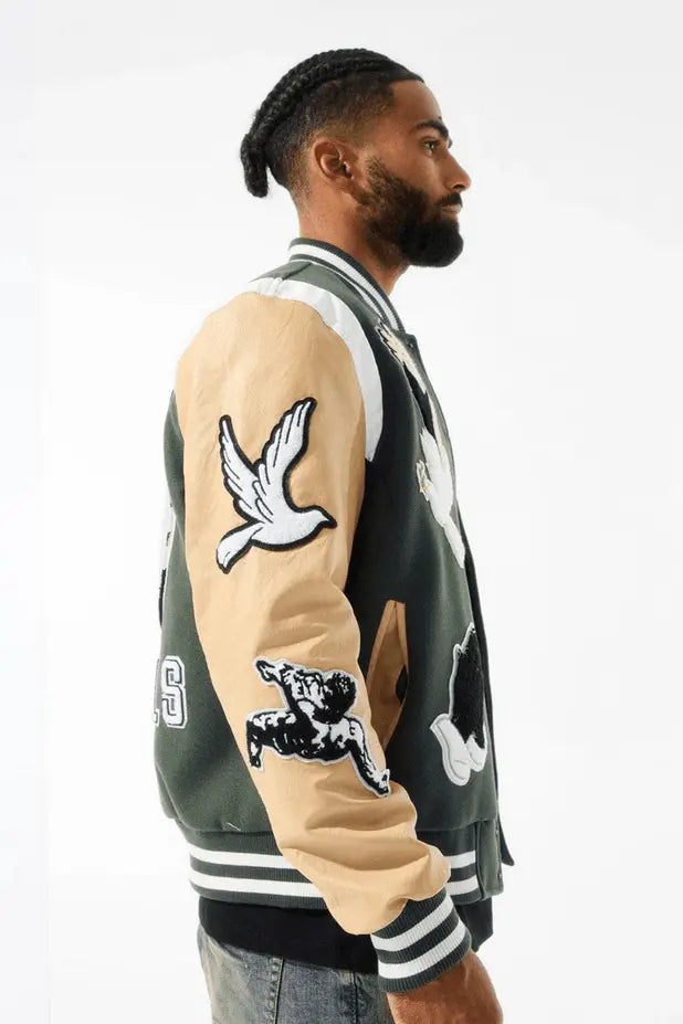 Jordan Craig Fallen Angels Varsity Jacket (Pine) - BLVD