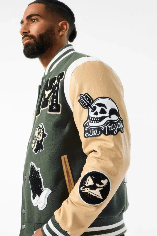 Jordan Craig Fallen Angels Varsity Jacket (Pine) - BLVD