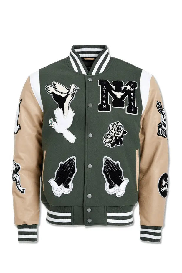 Jordan Craig Fallen Angels Varsity Jacket (Pine) - BLVD