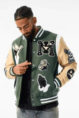 Jordan Craig Fallen Angels Varsity Jacket (Pine) - BLVD