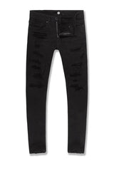 Jordan Craig Sean - Tribeca Rip and repair Twill Pants - Black - BLVD