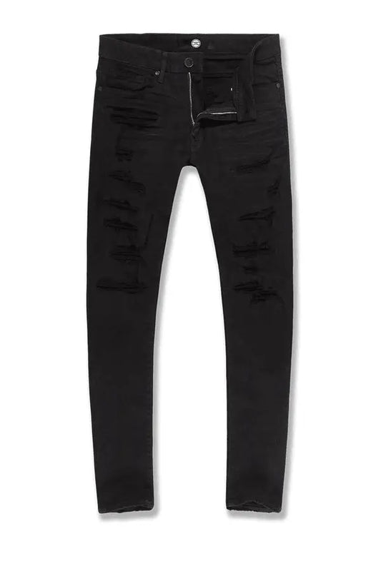 Jordan Craig Sean - Tribeca Rip and repair Twill Pants - Black - BLVD
