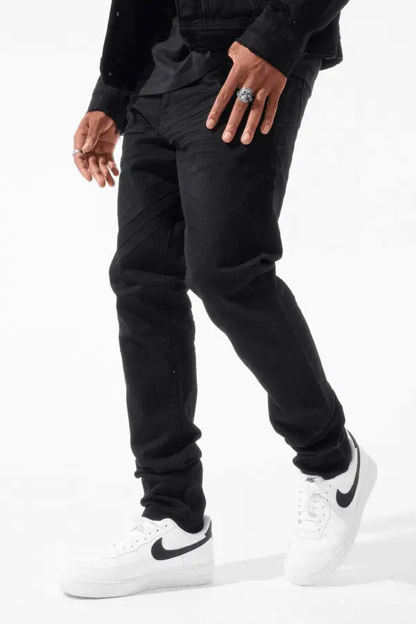 Jordan Craig Sean - Tribeca Rip and repair Twill Pants - Black - BLVD
