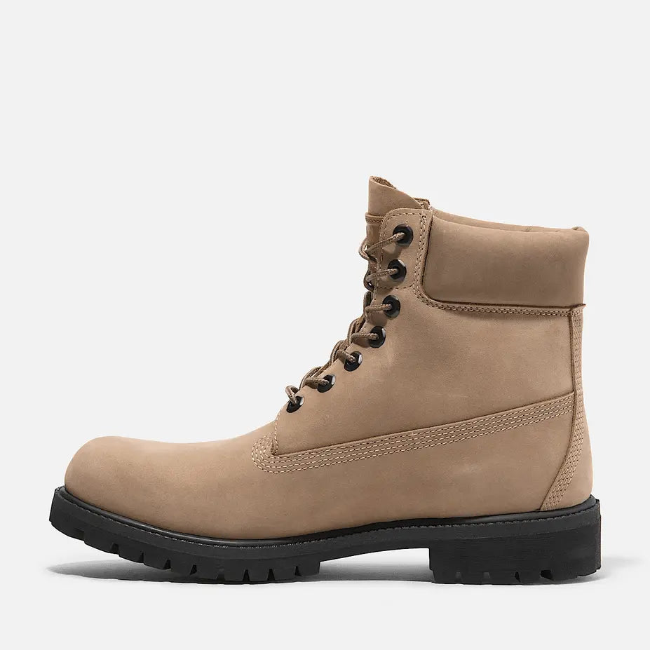 Men's Timberland® Premium 6-Inch Lace-Up Waterproof Boot - Beige Nubuck - BLVD