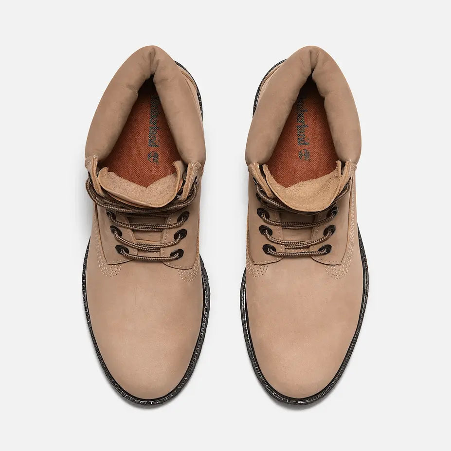 Men's Timberland® Premium 6-Inch Lace-Up Waterproof Boot - Beige Nubuck - BLVD