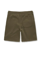Jordan Craig Men Retro - Paradise Tonal Shorts Set - Olive - BLVD